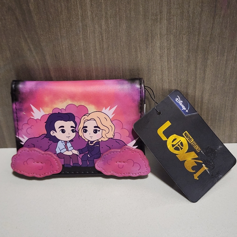 Marvel Bioworld Loki Sylvie & Loki Love Cardholder Wallet NWT